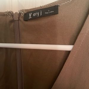 A great silky tan dress size large